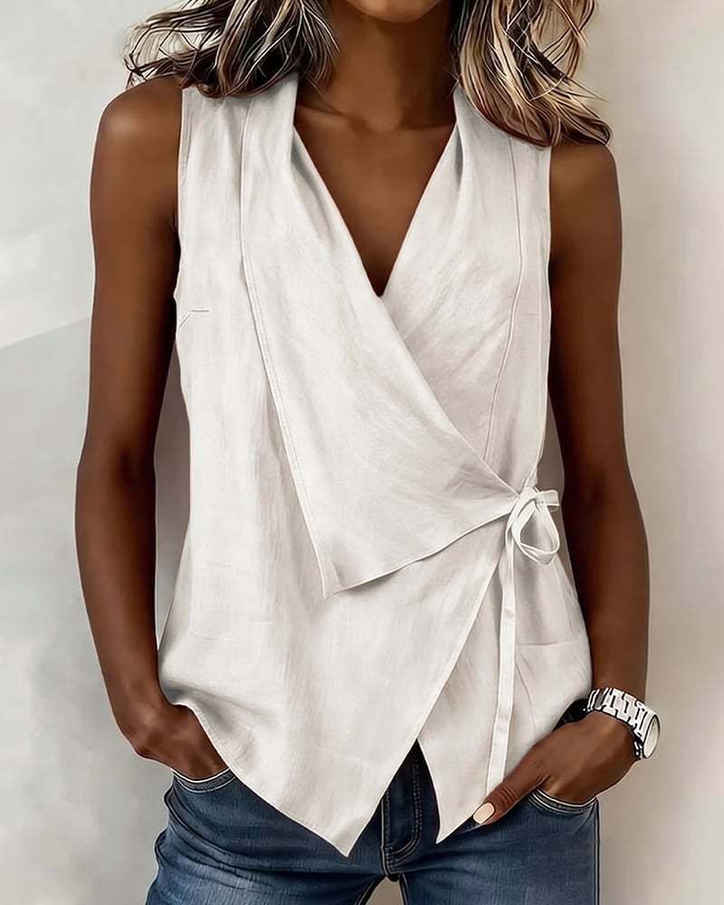 Loretta | Ärmellose Bluse