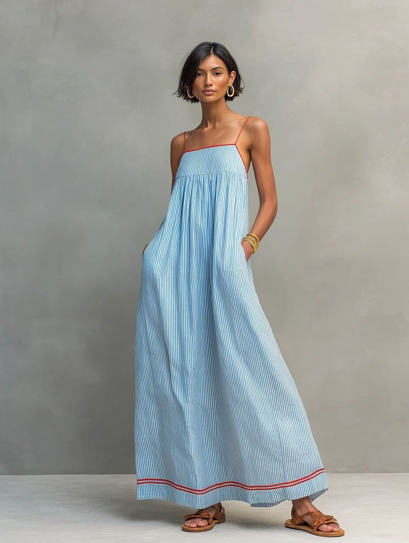 Elegantes ärmelloses Maxikleid