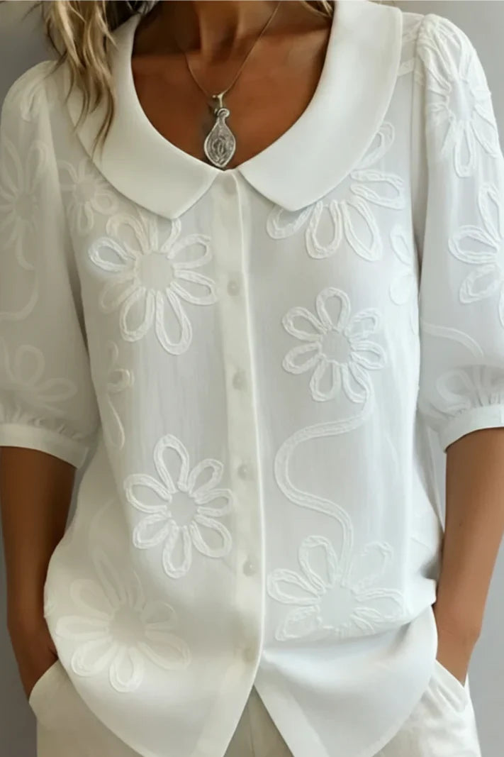 Ladina - Elegante Bluse mit Blumenmuster