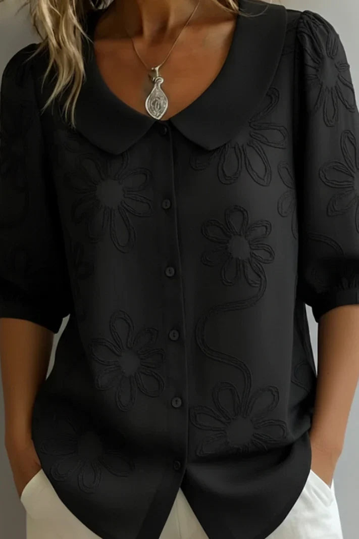 Ladina - Elegante Bluse mit Blumenmuster