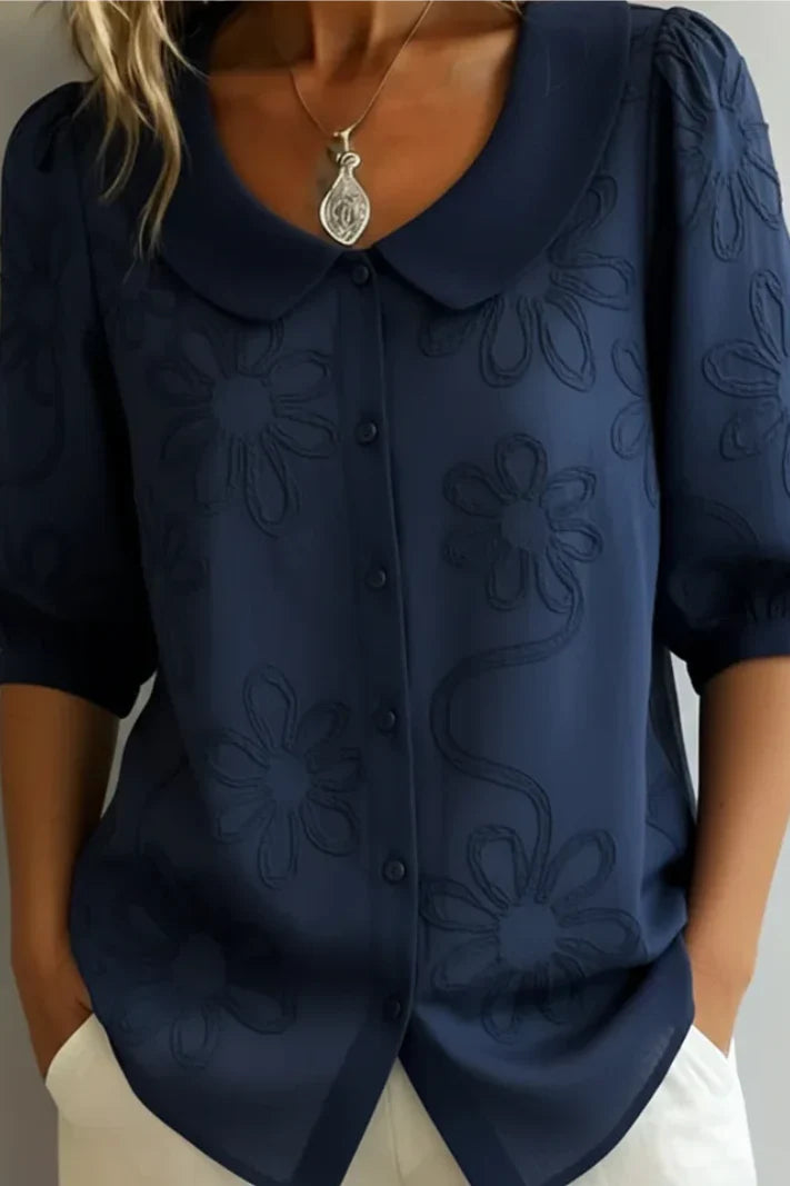 Ladina - Elegante Bluse mit Blumenmuster