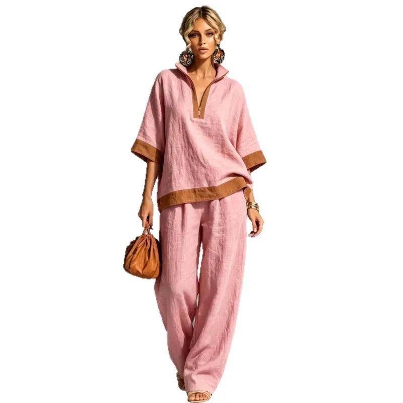 Trendé™ | Vera Vintage-inspiriertes Set im Leinenlook