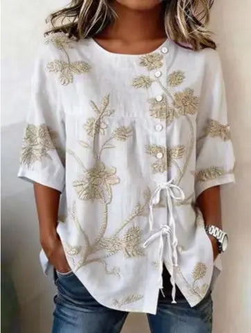Celestina | Elegante Bluse mit Blumenmuster