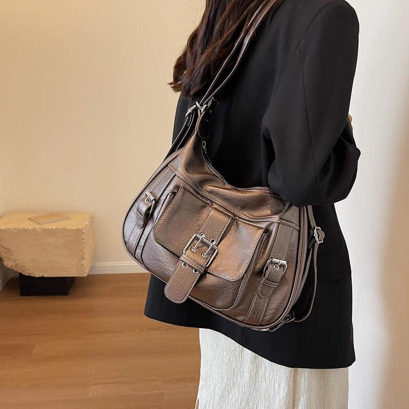 Trendé™ | Sofia 2-in-1 Ledertasche mit flexiblem Design