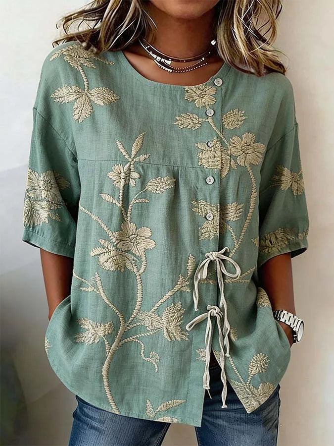 Celestina | Elegante Bluse mit Blumenmuster