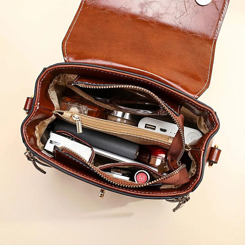 Trendé™ | Nina Ledertasche mit zeitloser Eleganz