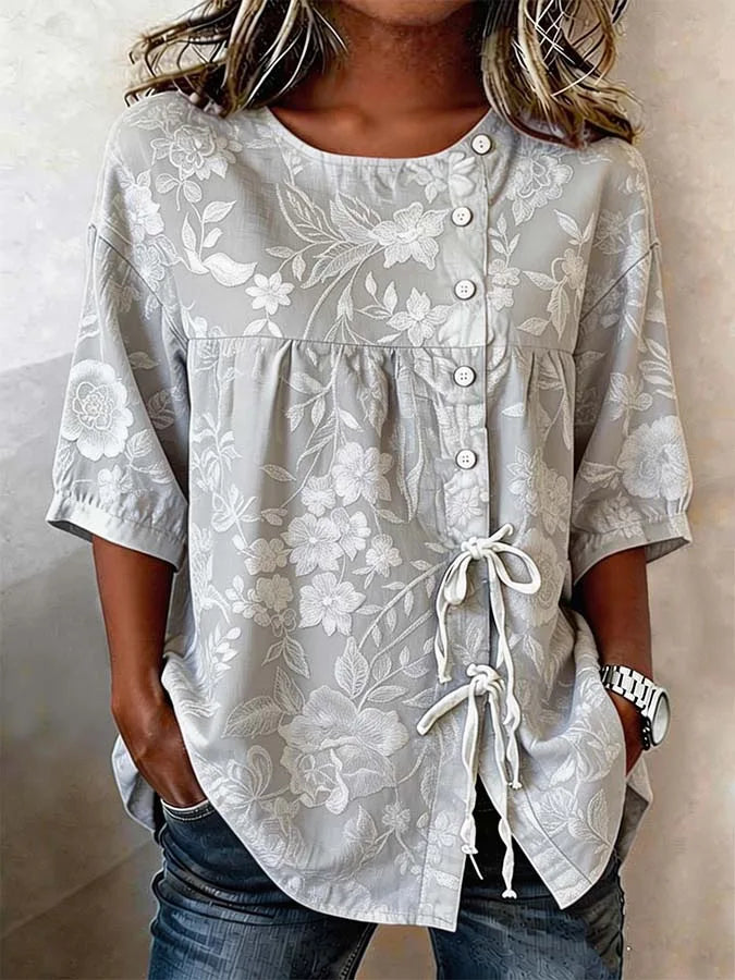 Celestina | Elegante Bluse mit Blumenmuster