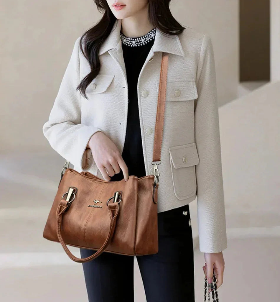 Trendé™ | Viola57117 Ledertasche mit zeitloser Eleganz