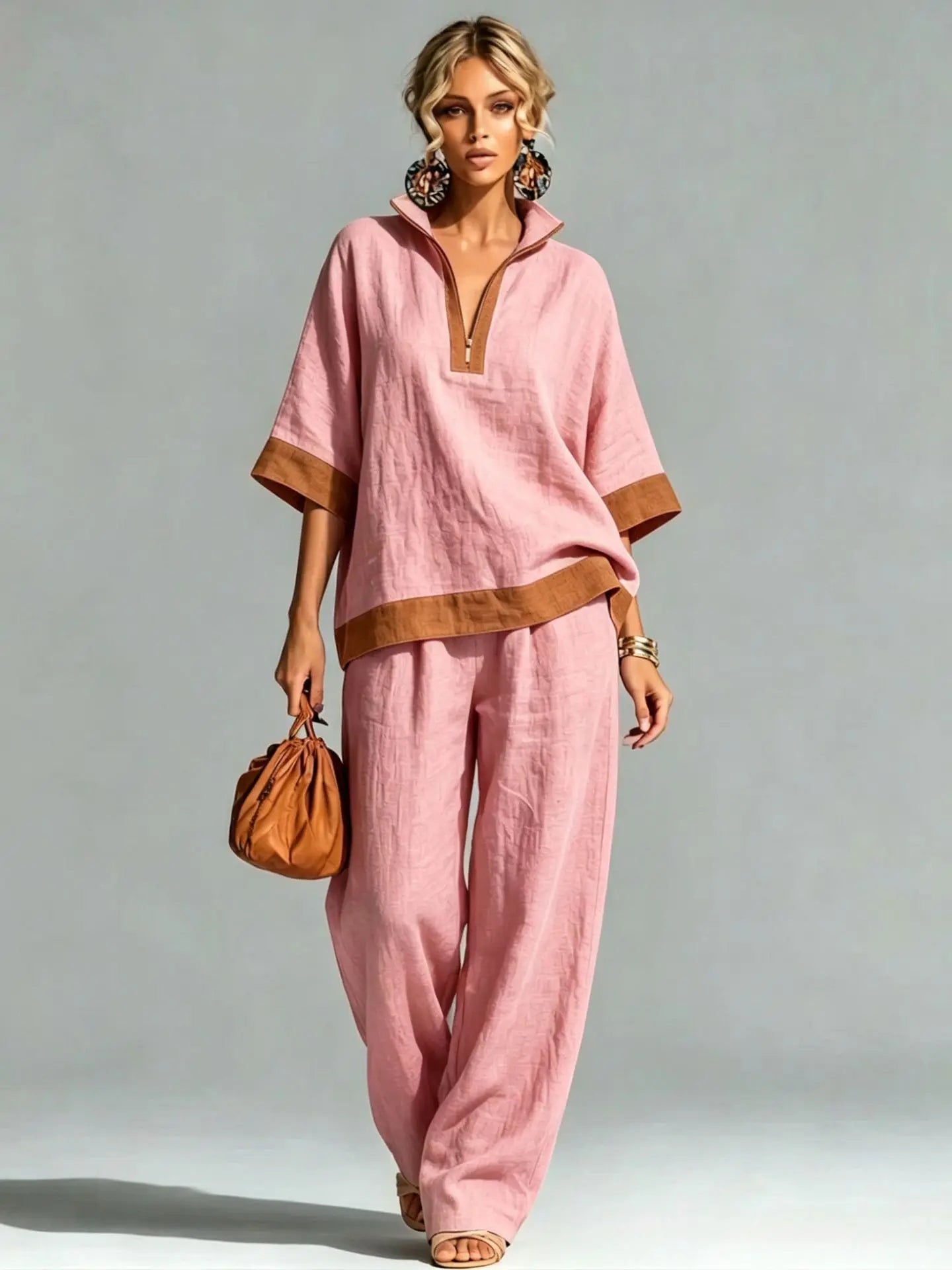 Trendé™ | Vera Vintage-inspiriertes Set im Leinenlook