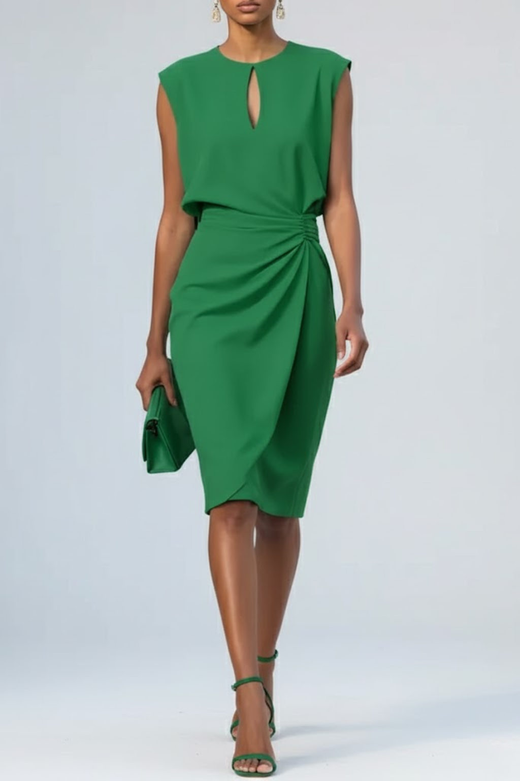 Trendé™ | Ruca Elegantes Midikleid mit Drapierung