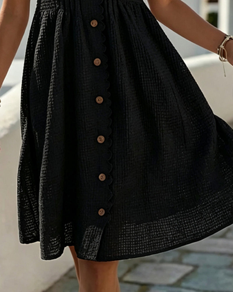 Trendé™ | Deneke Midi-Kleid mit Ballonärmeln und Spitzendetails
