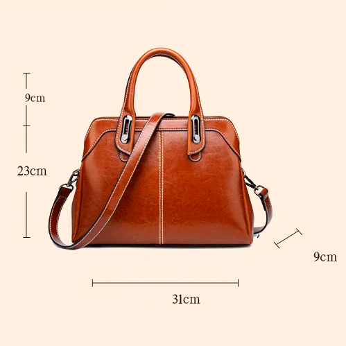 Trendé™ | Maya3595 Ledertasche mit zeitloser Eleganz