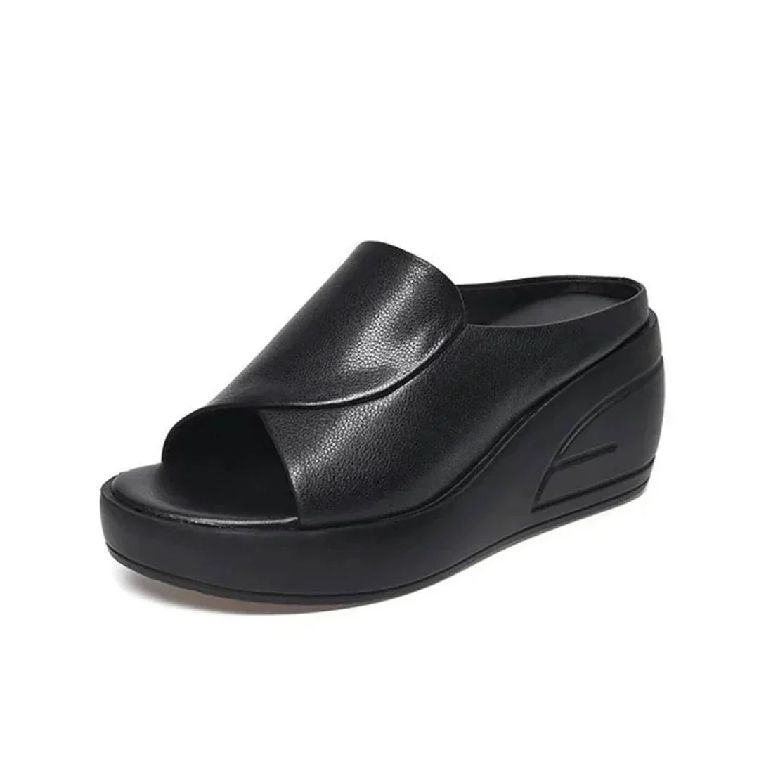 Eliza | Bequeme Keilabsatz-Pantolette mit dicker Sohle