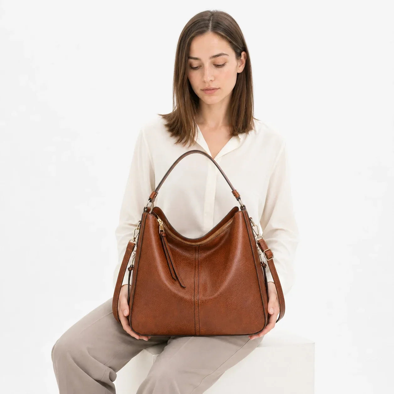 Trendé™ | Mila Ledertasche mit zeitloser Eleganz