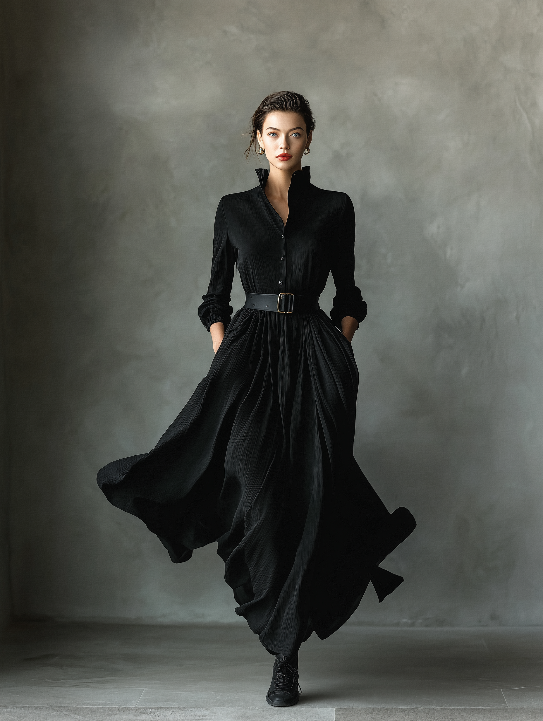 Trendé™ | Bettina Maxikleid mit Plisseefalten