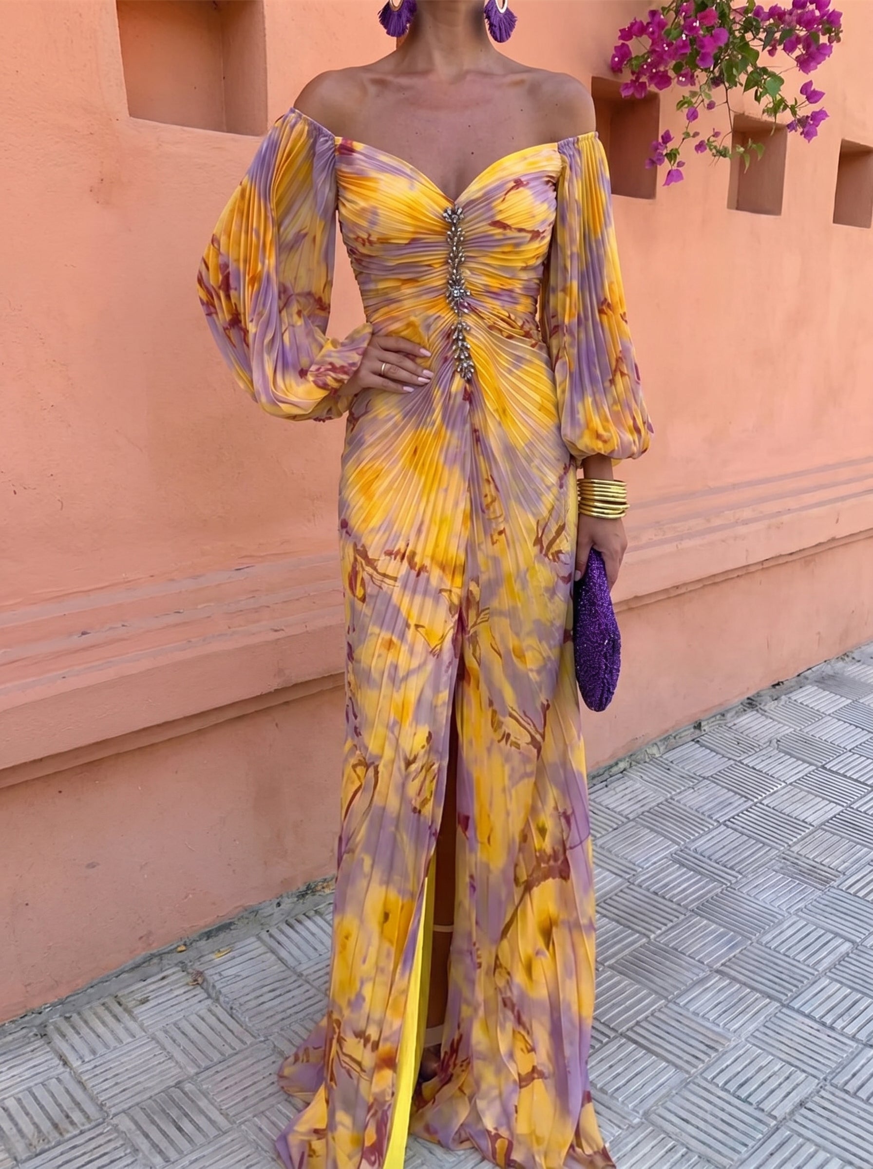 Trendé™ | Christine Elegantes Kleid mit tiefem Ausschnitt