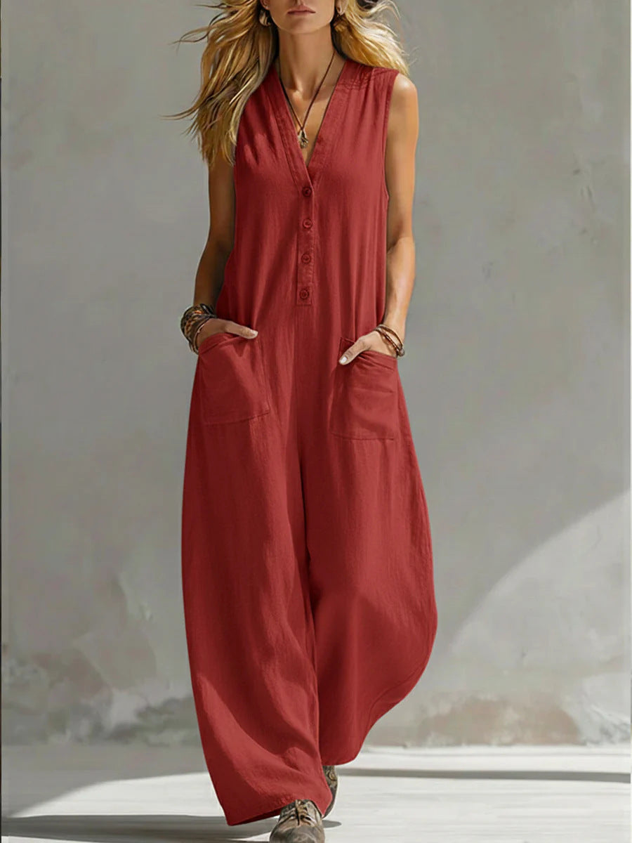 Farella - Locker geschnittener Bodysuit mit weitem Bein