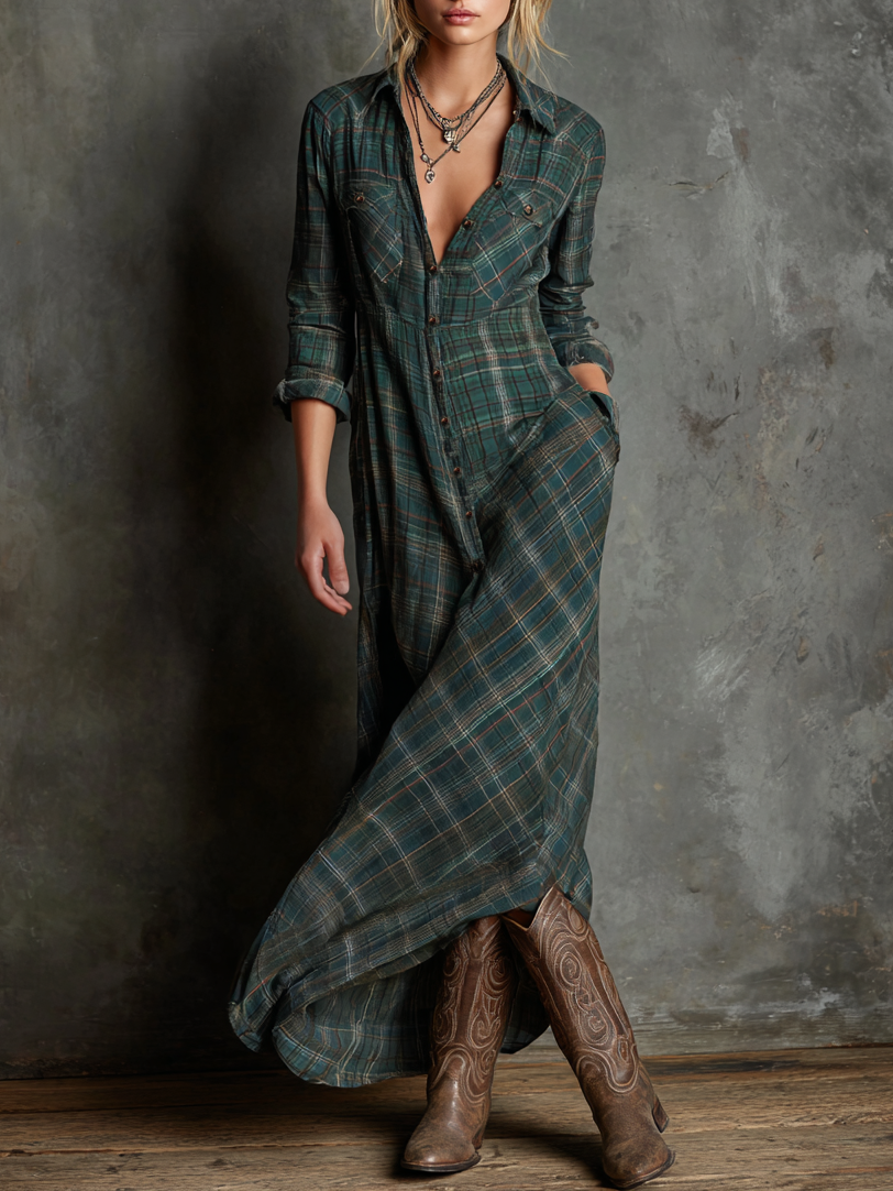 Trendé™ | Cassandra Maxikleid mit Knopfleiste