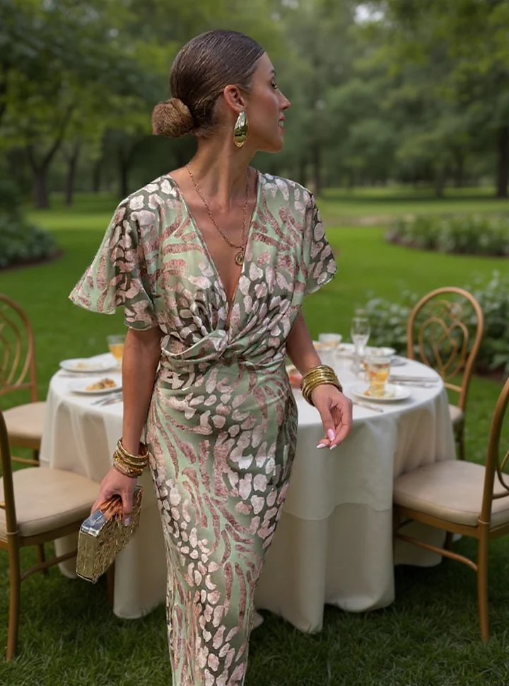 Trendé™ | Claire Midikleid in Kupferoptik