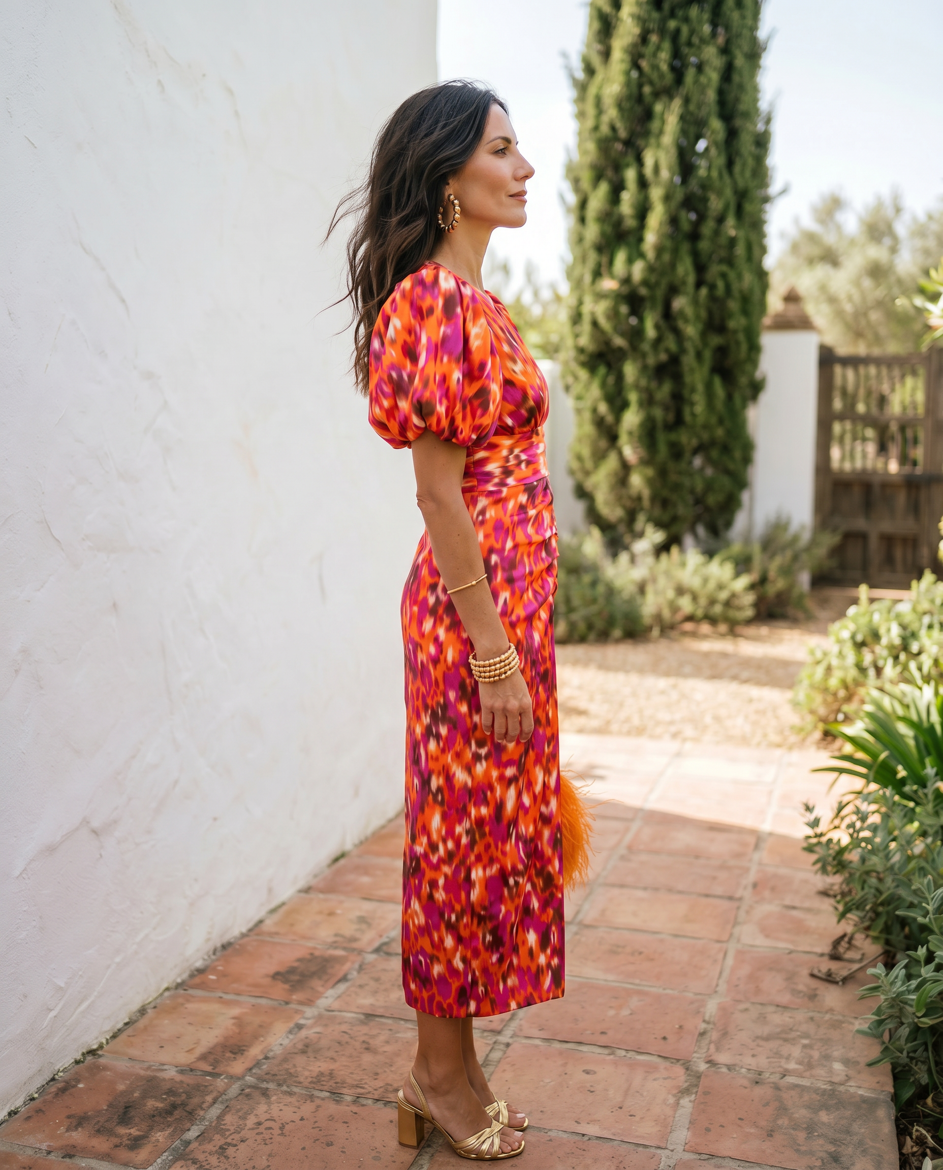 Trendé™ | Carla Mindi Kleid mit plissierten Ärmeln