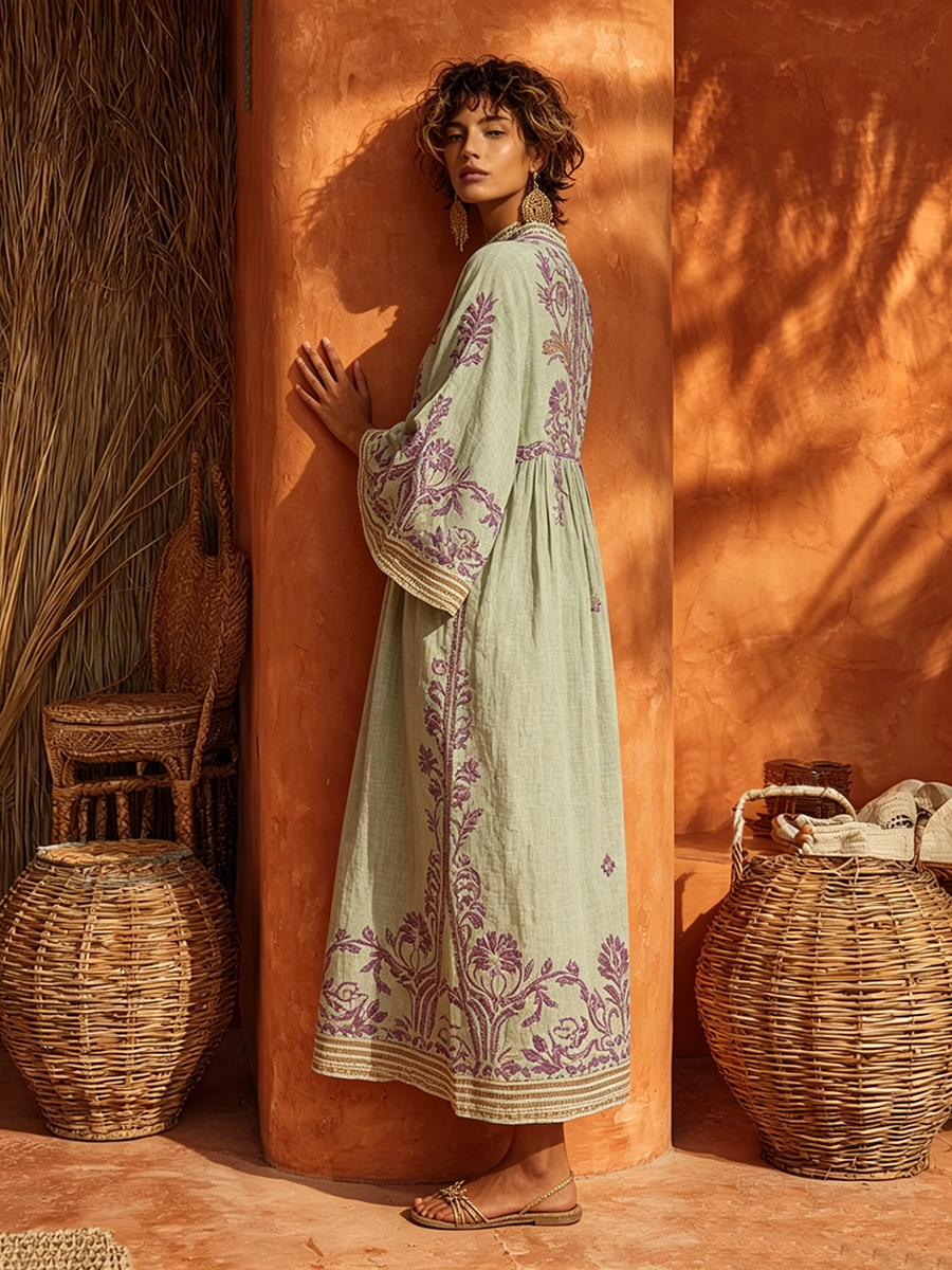Celestina | Besticktes Boho-Kleid mit mediterranem Charme