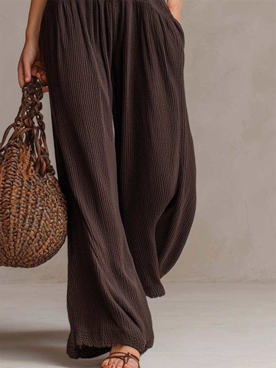 Trendé™ | Mirella Eleganter Strickpullover mit Rüschen und V-Ausschnitt
