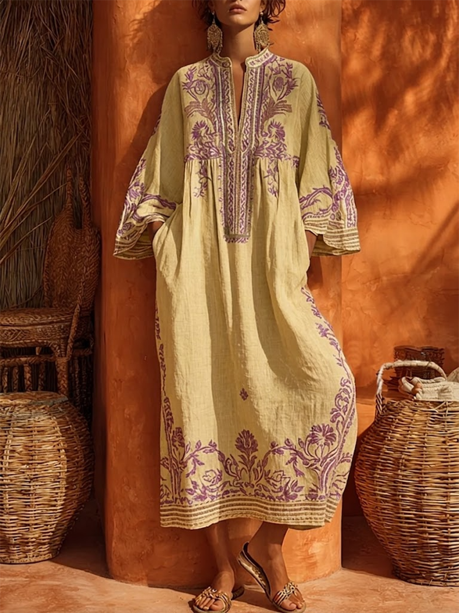 Celestina | Besticktes Boho-Kleid mit mediterranem Charme