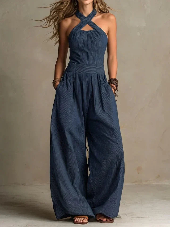 Trendé™ | Bianca | Jumpsuit mit elegantem Wickelausschnitt