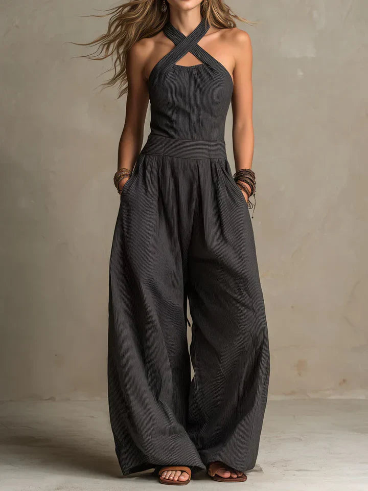 Trendé™ | Bianca | Jumpsuit mit elegantem Wickelausschnitt
