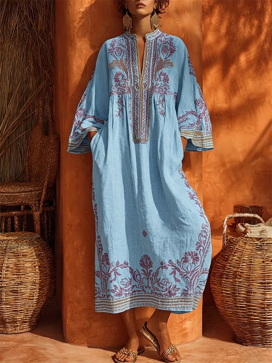 Celestina | Besticktes Boho-Kleid mit mediterranem Charme
