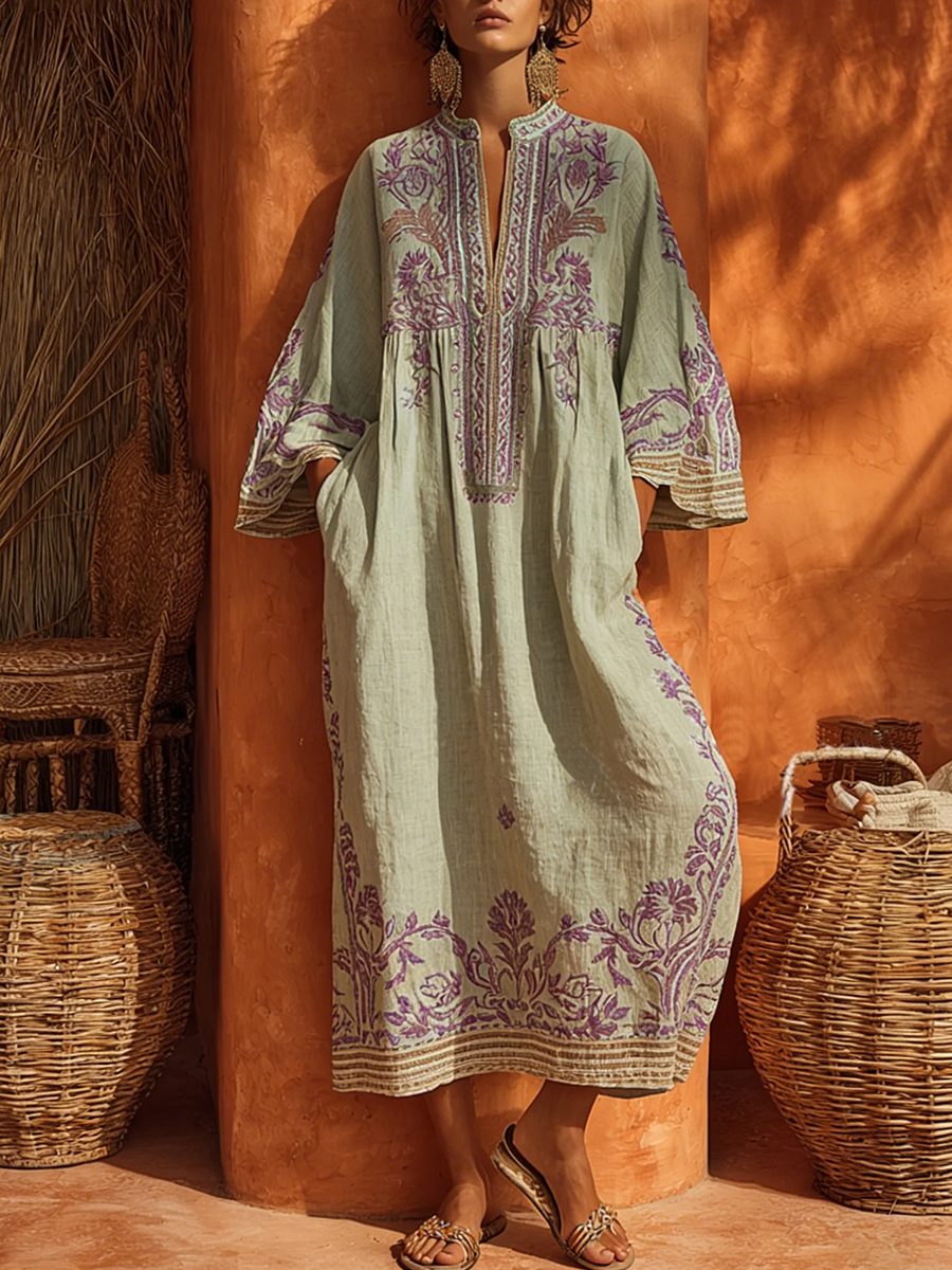 Celestina | Besticktes Boho-Kleid mit mediterranem Charme