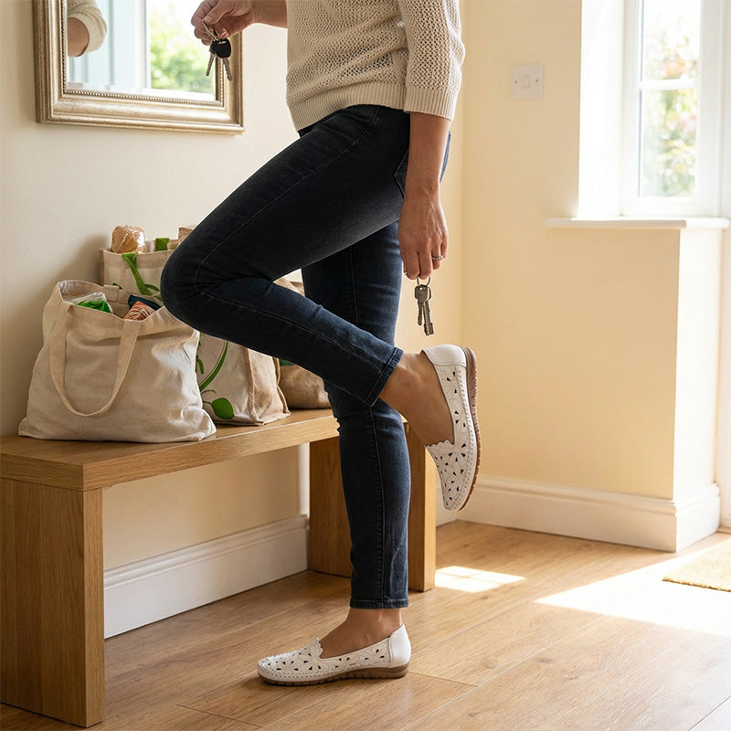 Trendé™ | Sofia Ballerinas mit floralen Ausschnitten