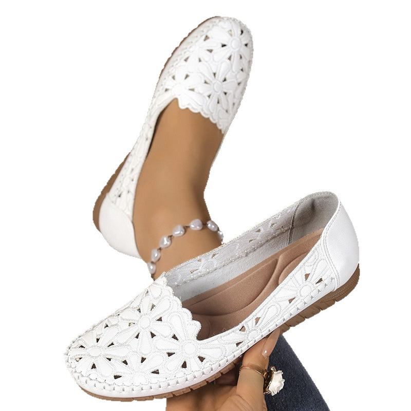 Trendé™ | Sofia Ballerinas mit floralen Ausschnitten