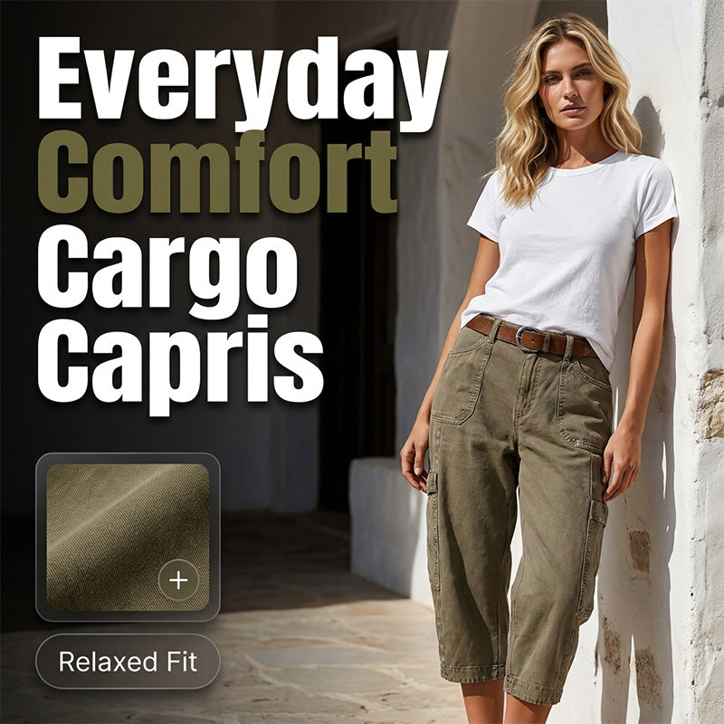 Trendé™ | Kaia Cargo-Capri-Hose mit praktischen Taschen