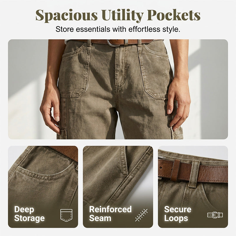 Trendé™ | Kaia Cargo-Capri-Hose mit praktischen Taschen