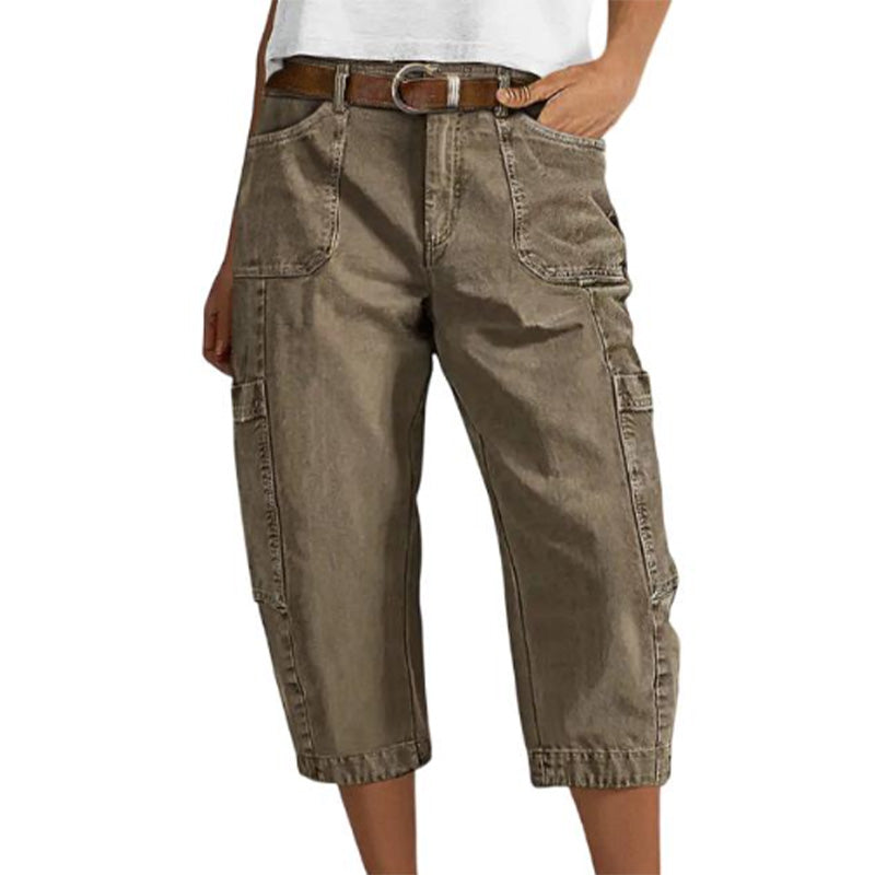 Trendé™ | Kaia Cargo-Capri-Hose mit praktischen Taschen