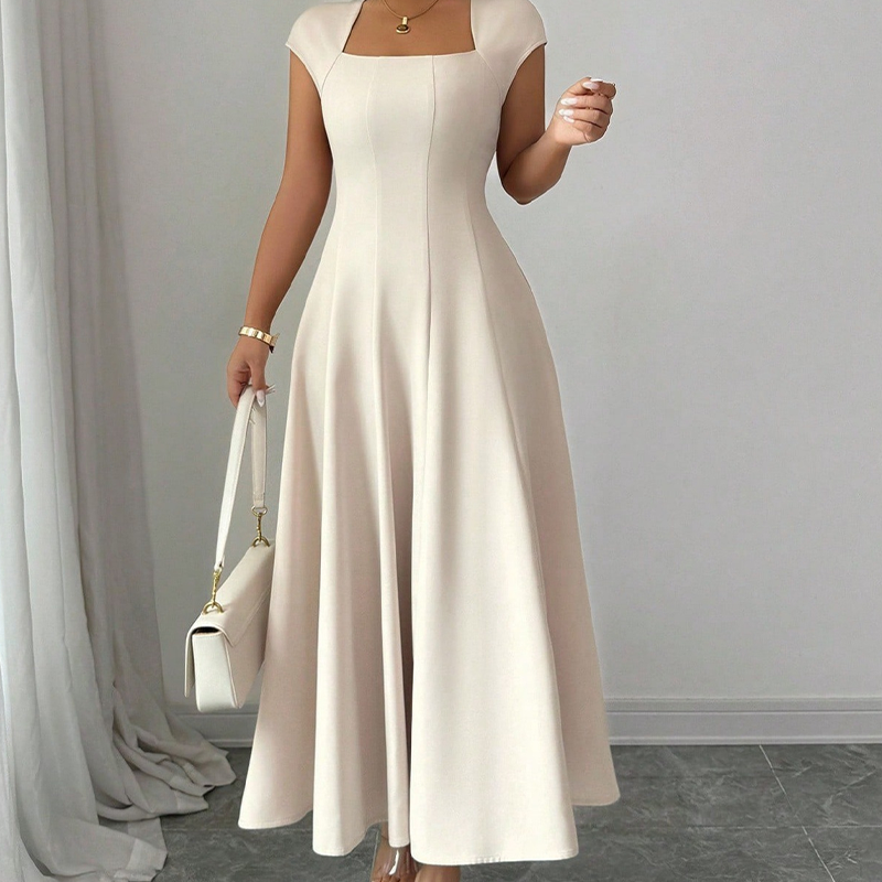 Trendé™ | Aurelia A-Linien-Maxikleid mit Karree-Ausschnitt
