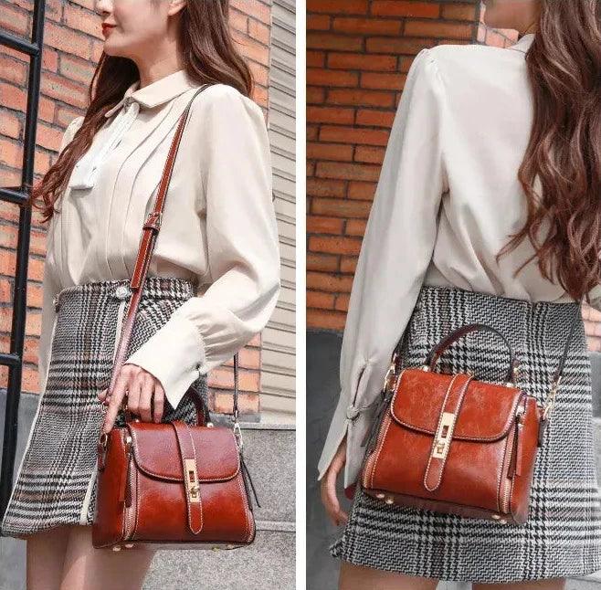 Trendé™ | Nina Ledertasche mit zeitloser Eleganz