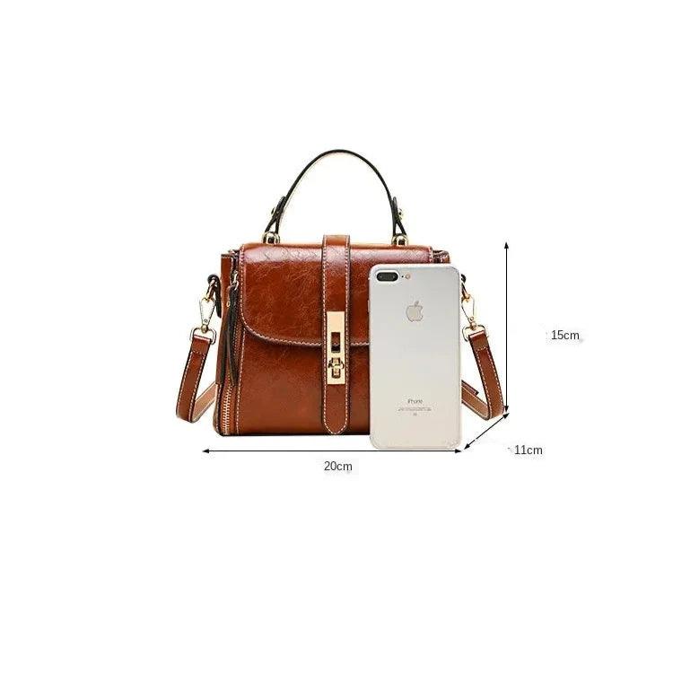 Trendé™ | Nina Ledertasche mit zeitloser Eleganz
